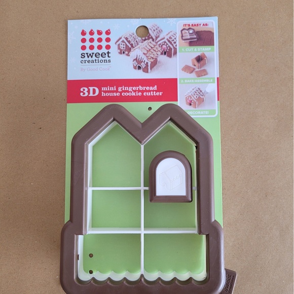 NEW Sweet Creations 3D Gingerbread House Cookie Cutter - Picture 2 of 3